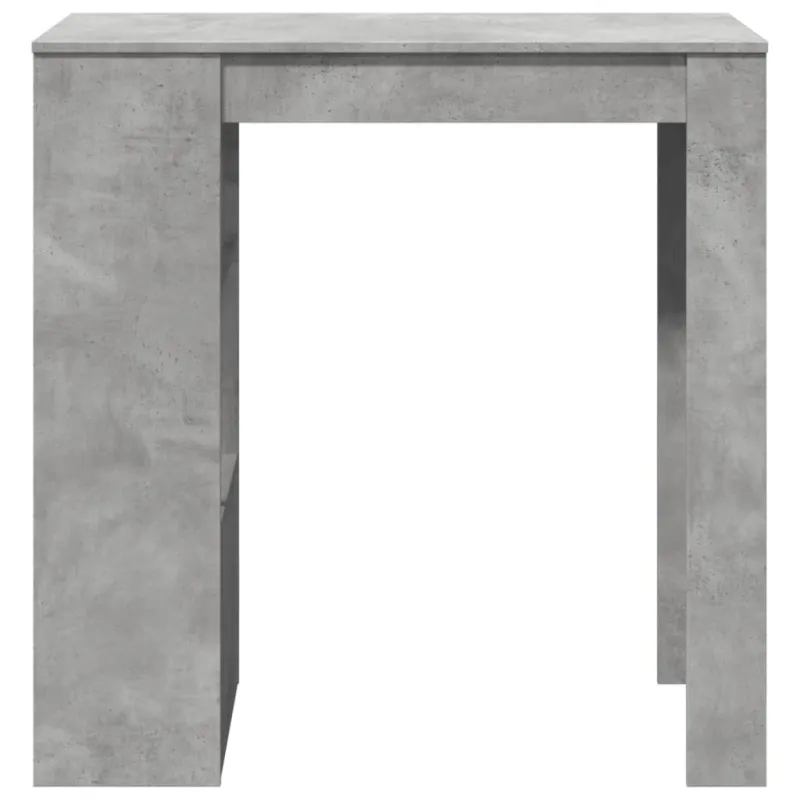 Baro stalas su lentynomis, betono, 102x50x103,5cm, mediena