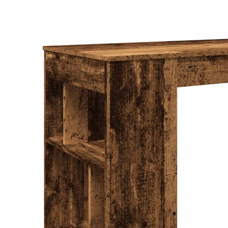 Baro stalas su lentynomis, medienos, 102x50x103,5cm, mediena