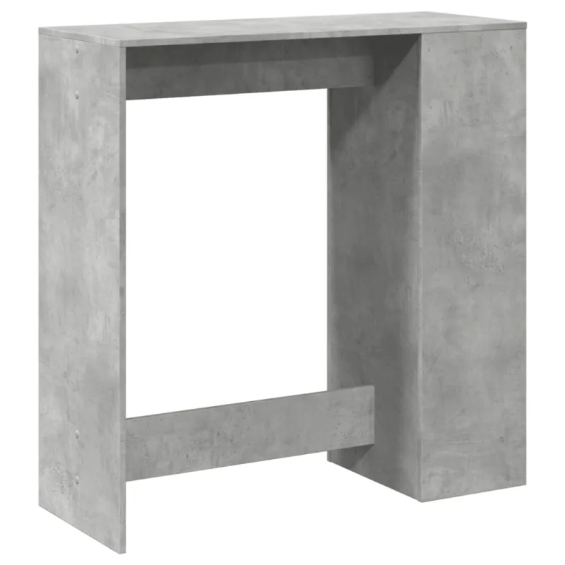 Baro stalas su lentynomis, betono, 101x40x103,5cm, mediena