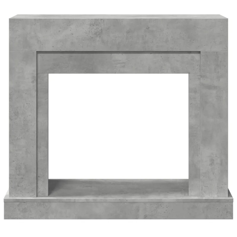 Židinio apvadas, betono pilkas, 100x30x87,5cm, apdirbta mediena