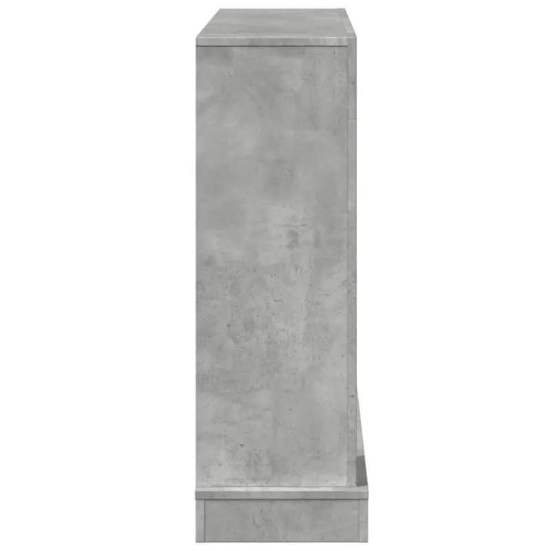 Židinio apvadas, betono pilkas, 100x30x87,5cm, apdirbta mediena