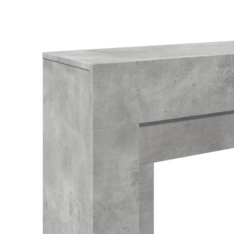 Židinio apvadas, betono pilkas, 100x30x87,5cm, apdirbta mediena