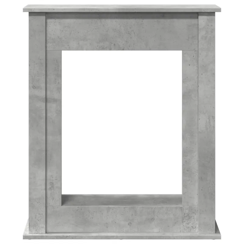 Židinio apvadas, betono pilkas, 75x20x87,5cm, apdirbta mediena