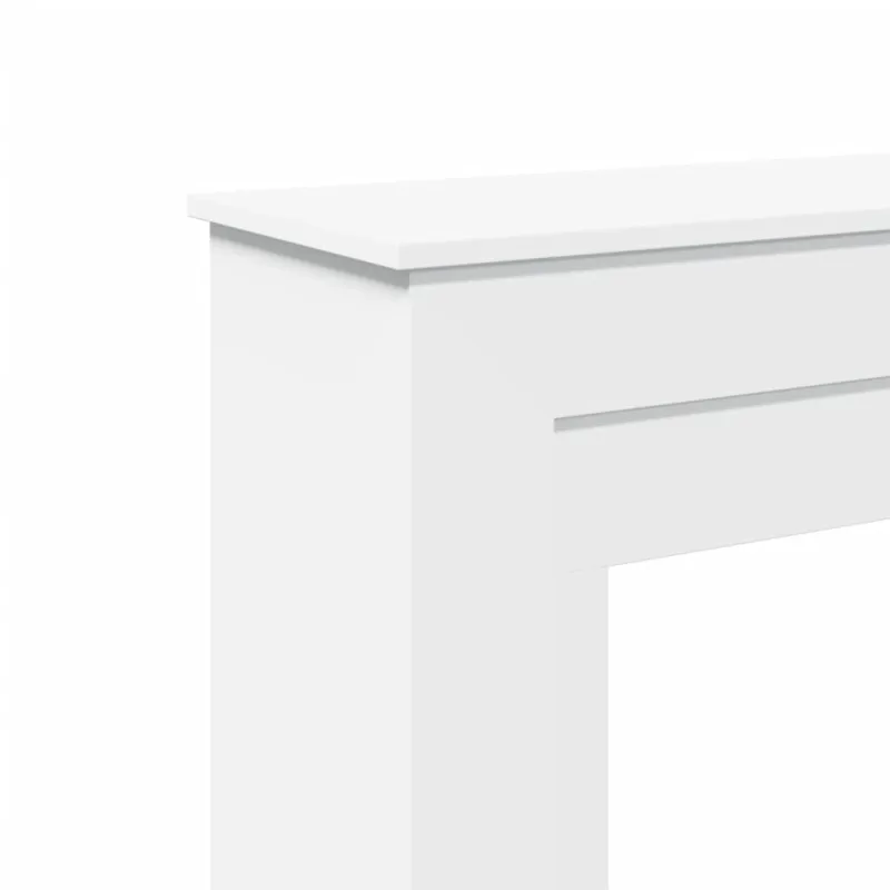 Židinio apvadas, baltos spalvos, 90x30x90cm, apdirbta mediena