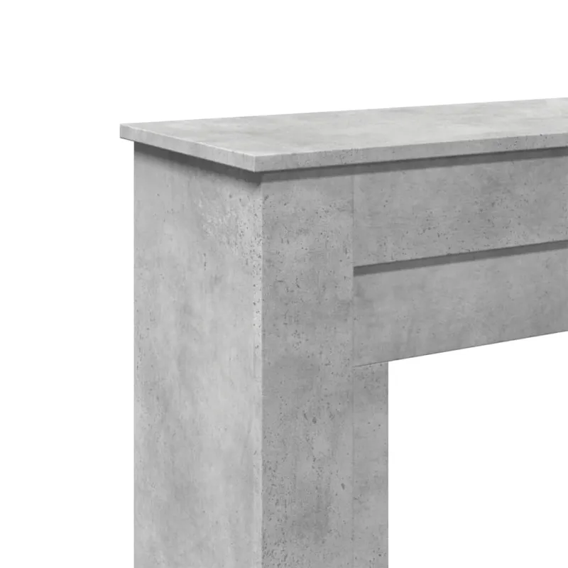 Židinio apvadas, betono pilkas, 90x30x90cm, apdirbta mediena