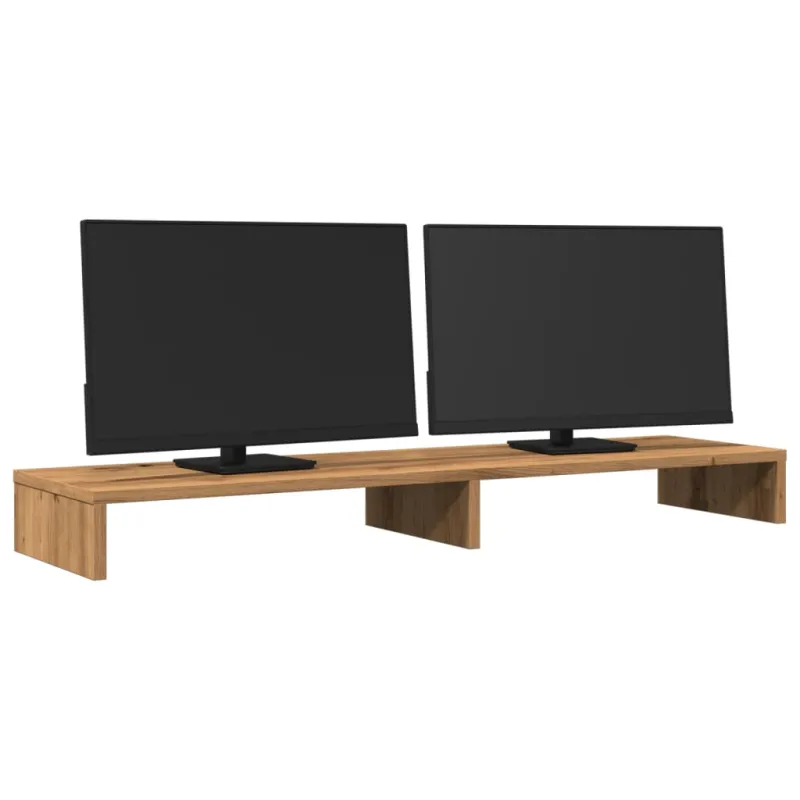 Monitoriaus stovas, artisano ąžuolo, 100x27x10cm, mediena