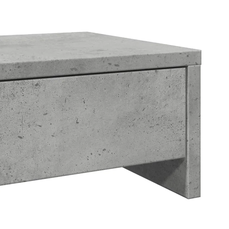 Monitoriaus stovas su stalčiais, betono, 50x27x15cm, mediena