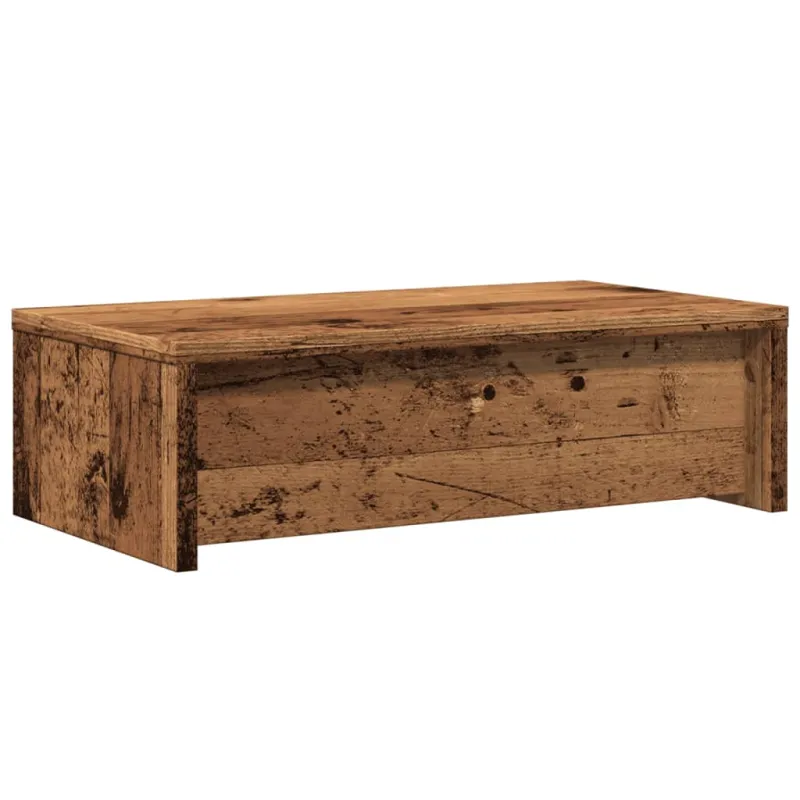 Monitoriaus stovas su stalčiais, medienos, 50x27x15cm, mediena