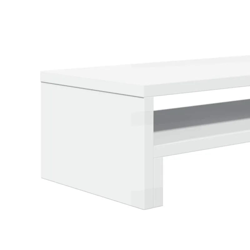 Monitoriaus stovas, baltas, 54x22x15cm, apdirbta mediena