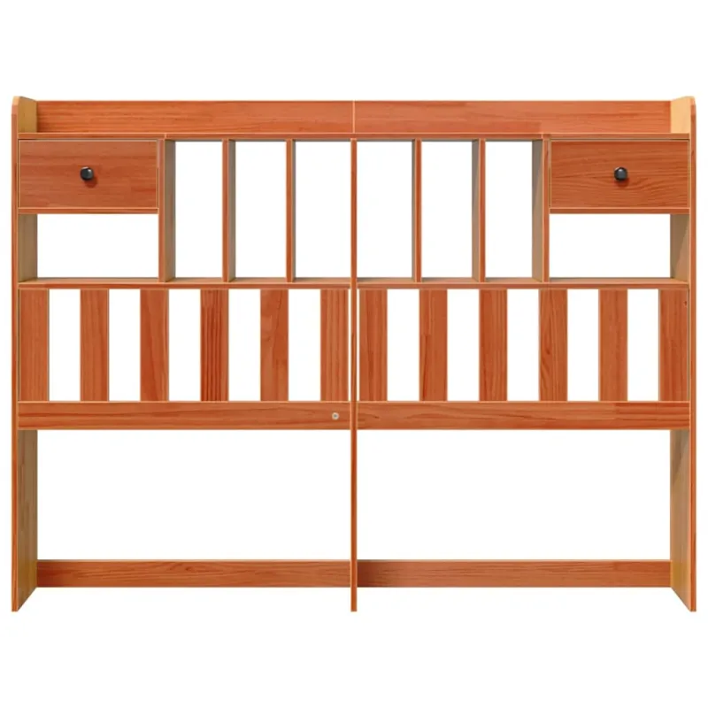 Galvūgalis su daiktų laikymo vieta, rudas, 150cm, pušis