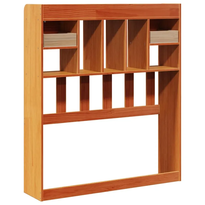 Galvūgalis su daiktų laikymo vieta, rudas, 75cm, pušis