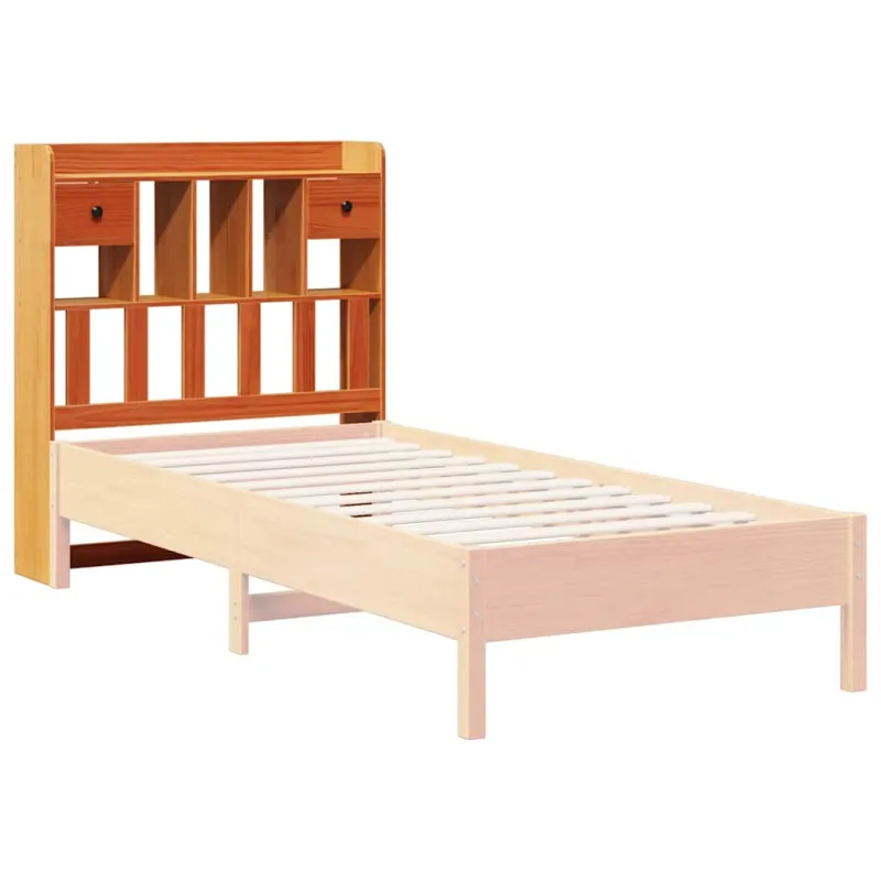 Galvūgalis su daiktų laikymo vieta, rudas, 75cm, pušis