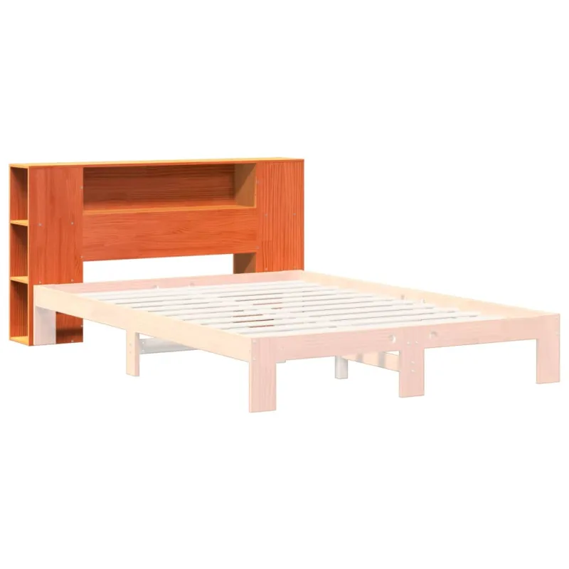 Galvūgalis su daiktų laikymo vieta, rudas, 135cm, pušis