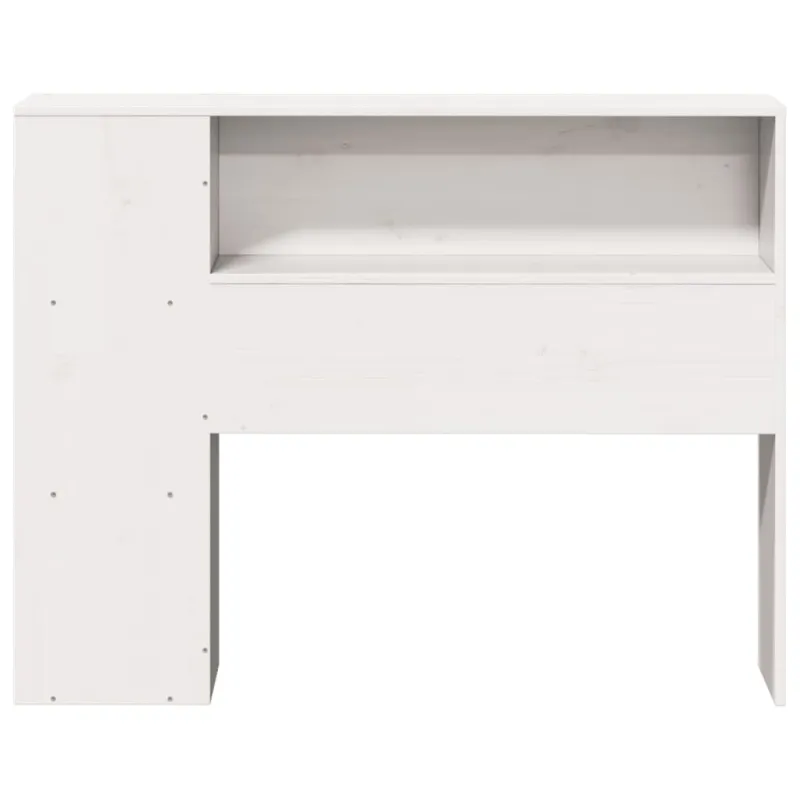 Galvūgalis su daiktų laikymo vieta, baltas, 75cm, pušis