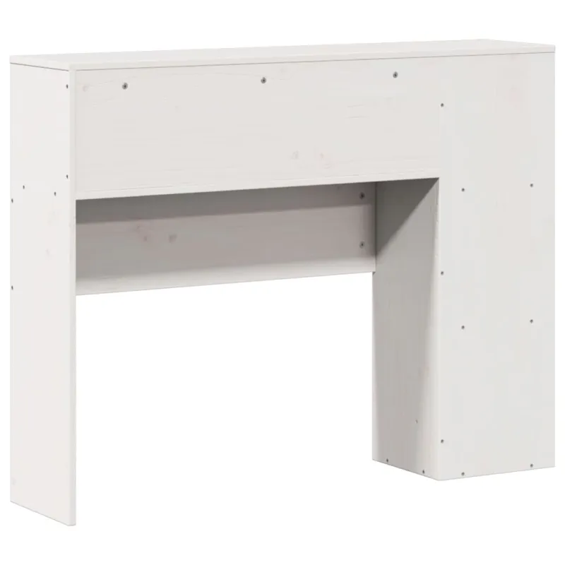 Galvūgalis su daiktų laikymo vieta, baltas, 75cm, pušis