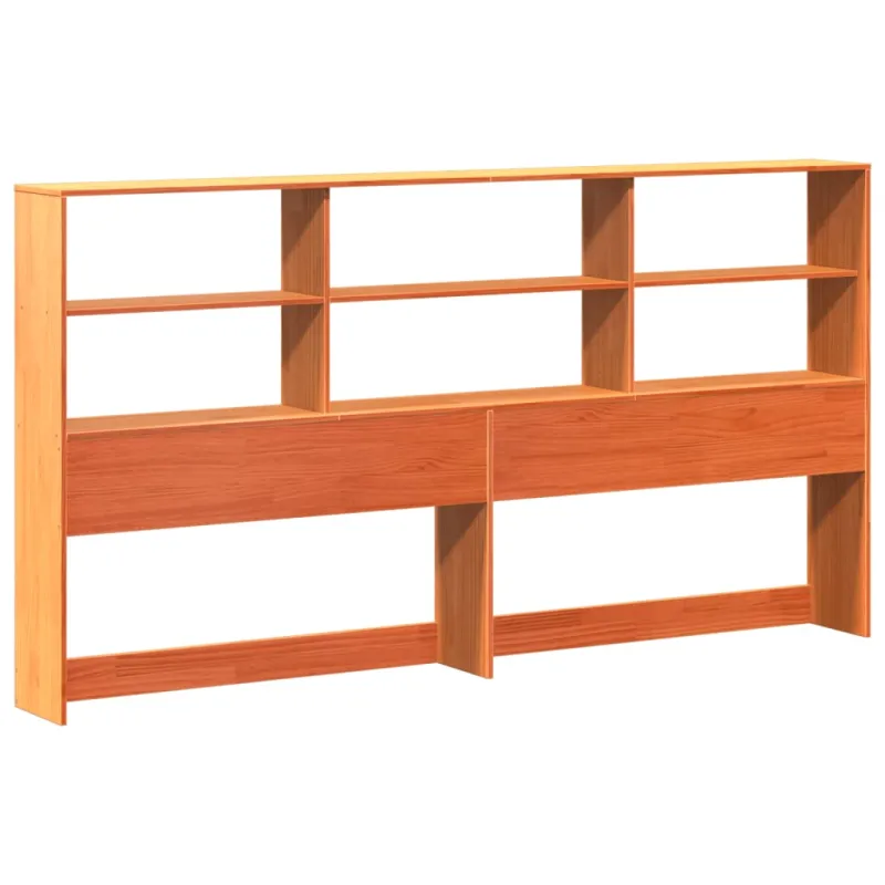 Galvūgalis su daiktų laikymo vieta, rudas, 200cm, pušis