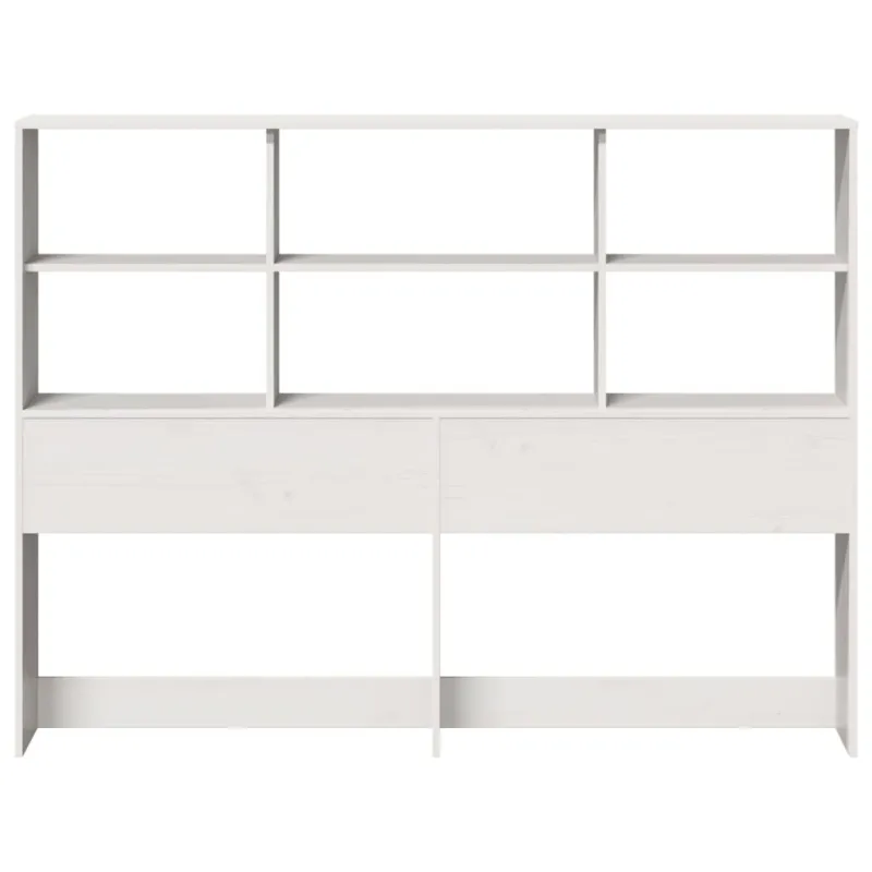Galvūgalis su daiktų laikymo vieta, baltas, 160cm, pušis