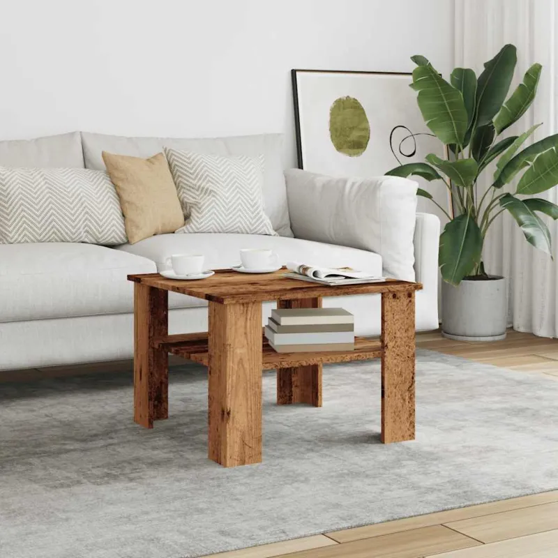 kavos staliukas Old Wood 60x60x42 cm Engineered Wood