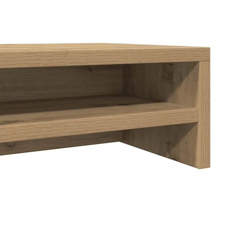 Monitoriaus stovas, ąžuolo spalvos, 100x24x13 cm, inžinerinė mediena