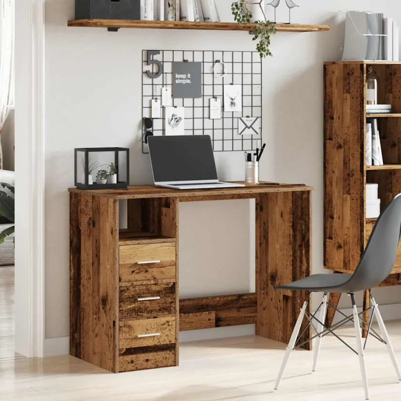 Rašomasis stalas Old Wood 102x50x76 cm Inžinierinė mediena