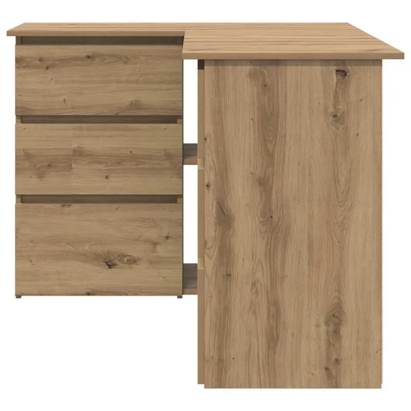 Kampinis rašomasis stalas, artisano, 145x100x76cm, mediena