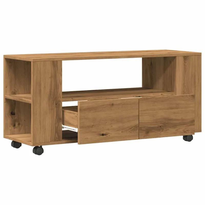 TV spintelė su ratukais, artisano, 102x34,5x43cm, mediena