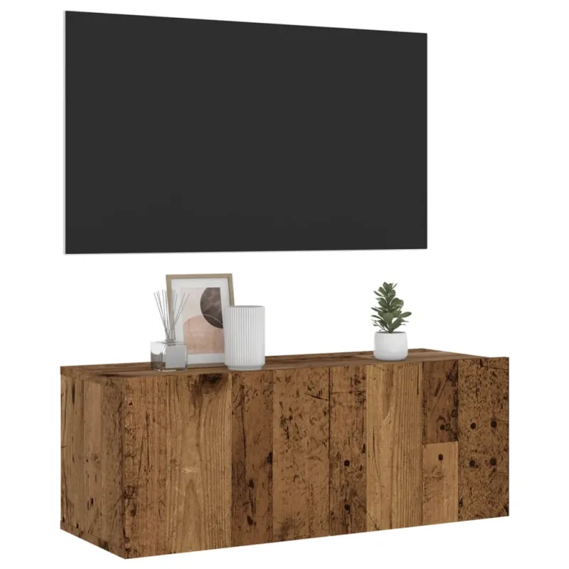 Sieninė TV spintelė, medienos, 80x30x30cm, apdirbta mediena