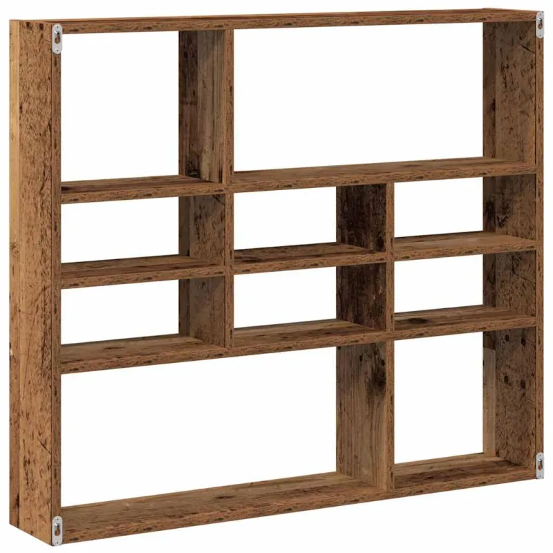 Sieninė lentyna Old Wood 90x16x78 cm Inžinierinė mediena