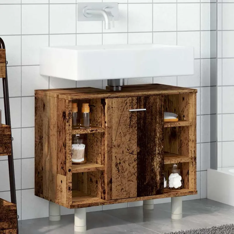 Vonios spintelė Old Wood 60x32x53,5 cm Engineered Wood