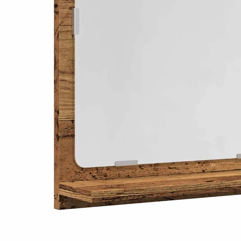 Veidrodinė vonios spintelė, medienos, 40x11x37cm, mediena