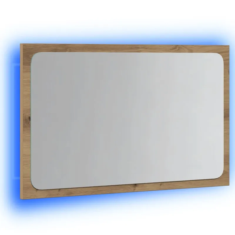 Vonios veidrodis su LED apšvietimu, artisano, 60x8,5x38cm
