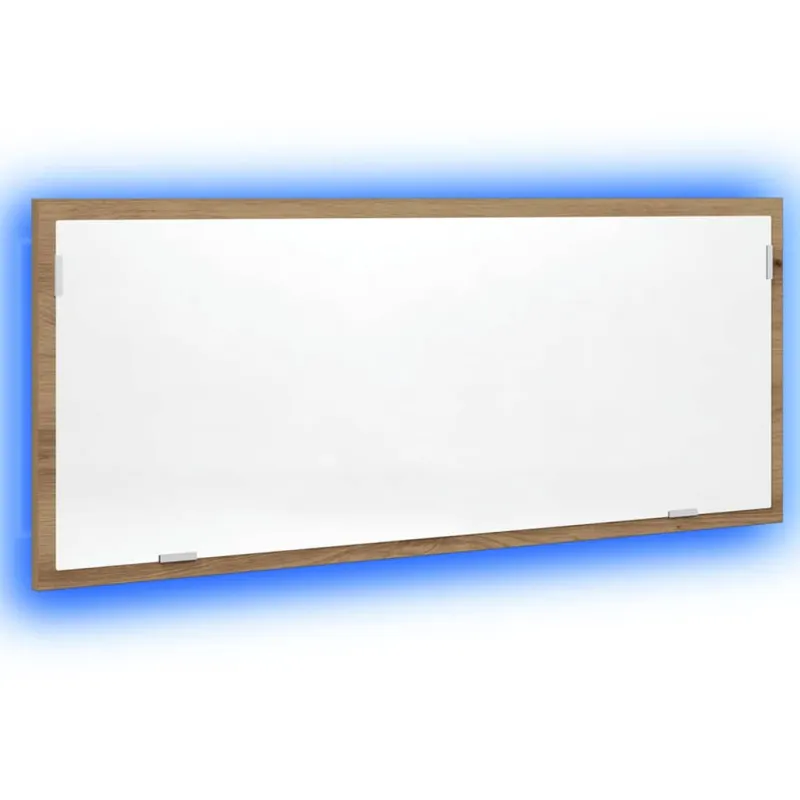 Vonios kambario LED veidrodis, artisano, 100x8,5x37cm, mediena