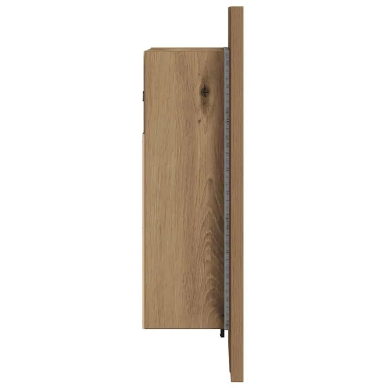 Veidrodinė LED vonios spintelė, artisano, 40x12x45cm, mediena