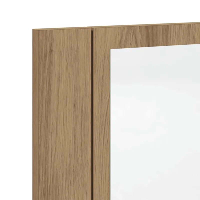 Veidrodinė LED vonios spintelė, artisano, 40x12x45cm, mediena