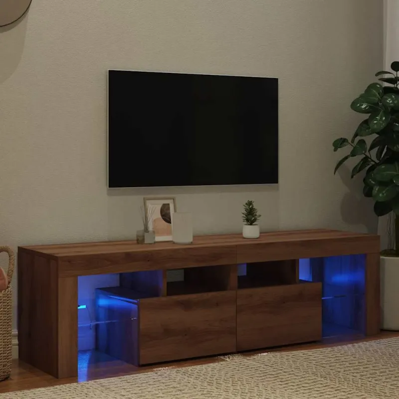 Televizoriaus spintelė su LED, artisano, 140x36,5x40cm, mediena
