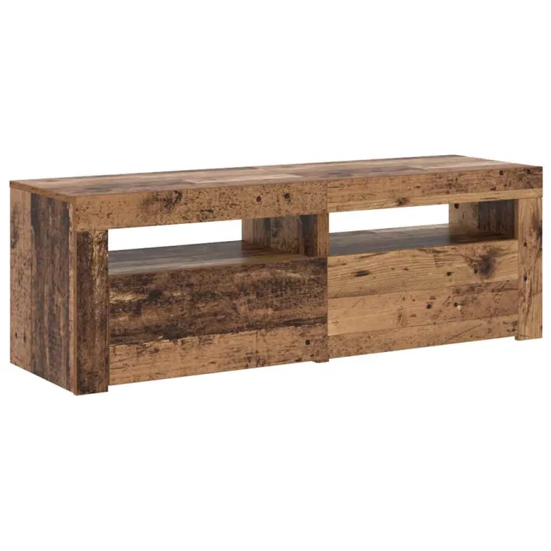 Televizoriaus spintelė su LED, medienos, 120x35x40cm, mediena