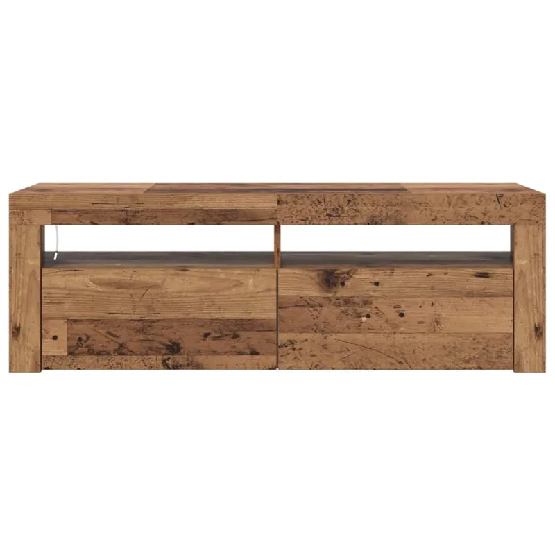 Televizoriaus spintelė su LED, medienos, 120x35x40cm, mediena