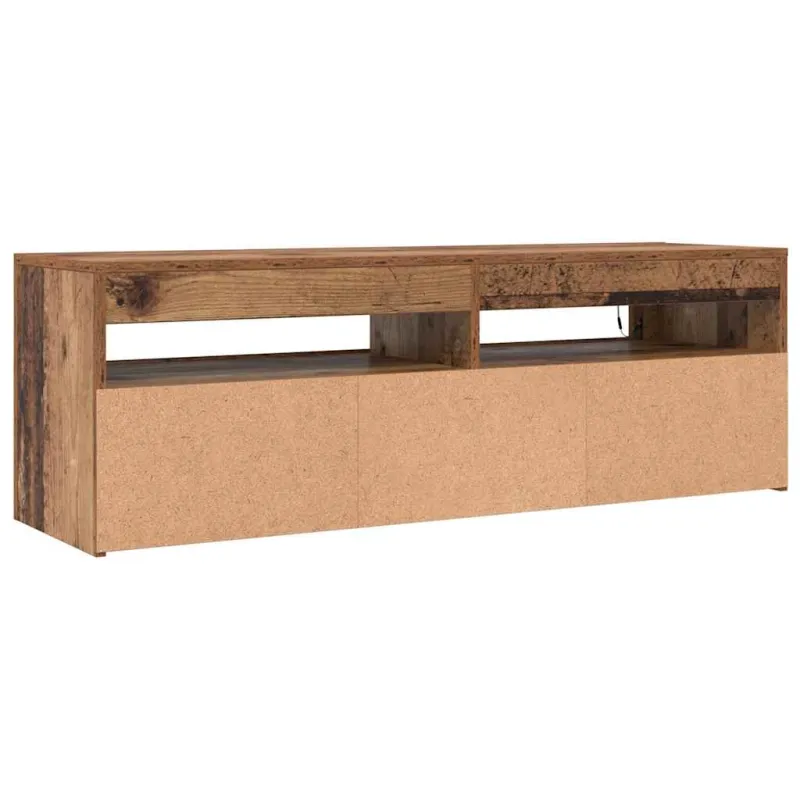Televizoriaus spintelė su LED, medienos, 120x35x40cm, mediena