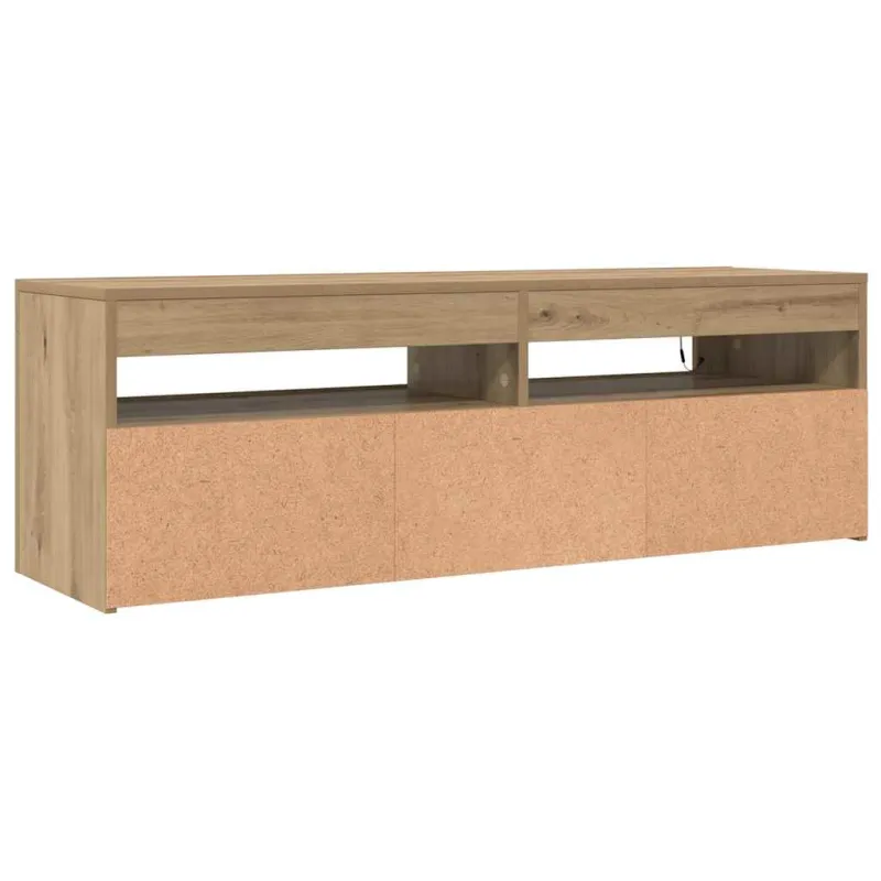 Televizoriaus spintelė su LED, artisano, 120x35x40cm, mediena