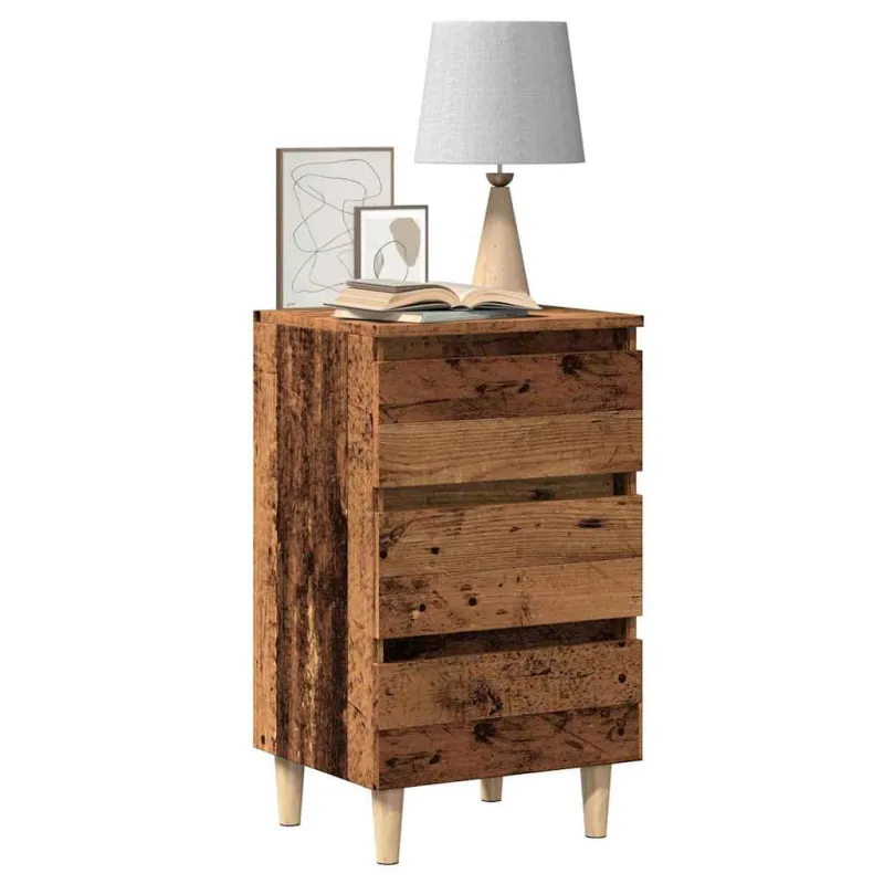 Spintelė prie lovos Old Wood 40x35x69 cm Engineered Wood