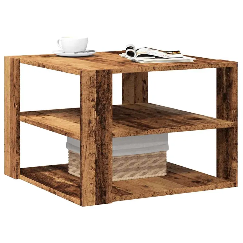 kavos staliukas Old Wood 58x58x40 cm Engineered Wood