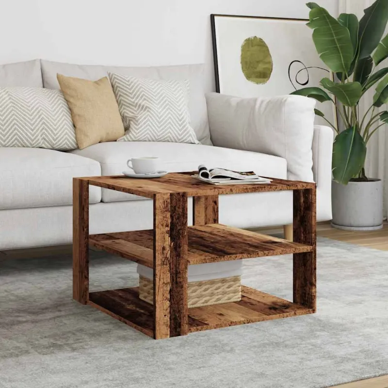 kavos staliukas Old Wood 58x58x40 cm Engineered Wood