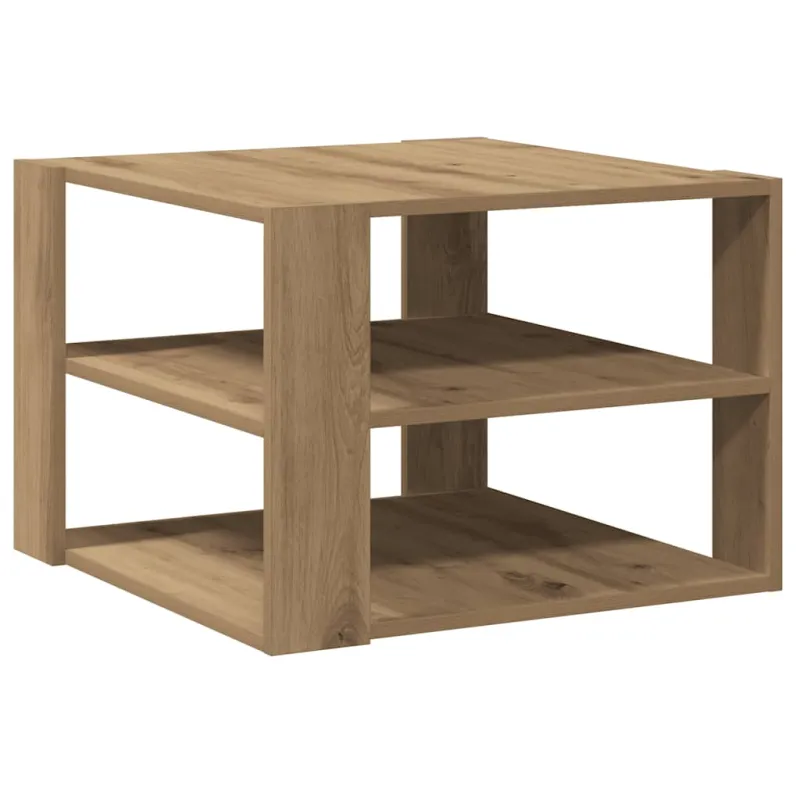Kavos staliukas, artisano ąžuolo, 58x58x40cm, apdirbta mediena