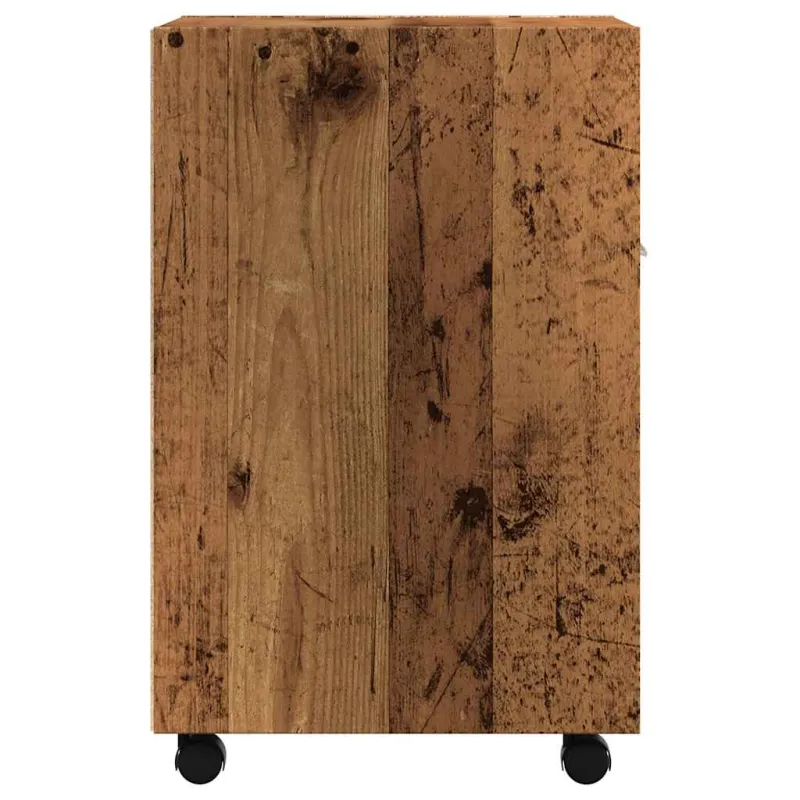 Spintelė su ratukais Old Wood 33x38x60 cm Inžinierinė mediena