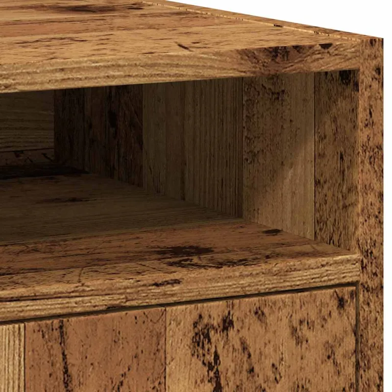 Spintelė su ratukais Old Wood 33x38x60 cm Inžinierinė mediena