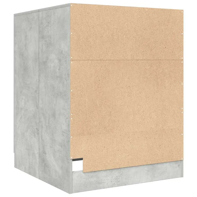 Skalbimo mašinos spintelė, betono pilka, 70,5x71,5x91,5cm