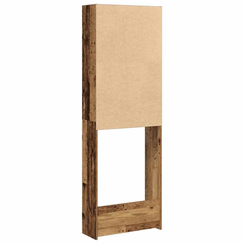 Skalbimo mašinos spintelė Old Wood 64x24x190 cm