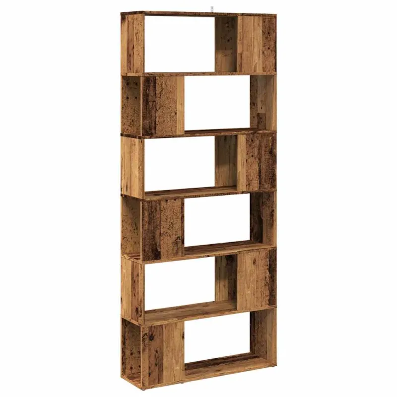 knygų spinta/kambario pertvara Old Wood 80x24x186 cm