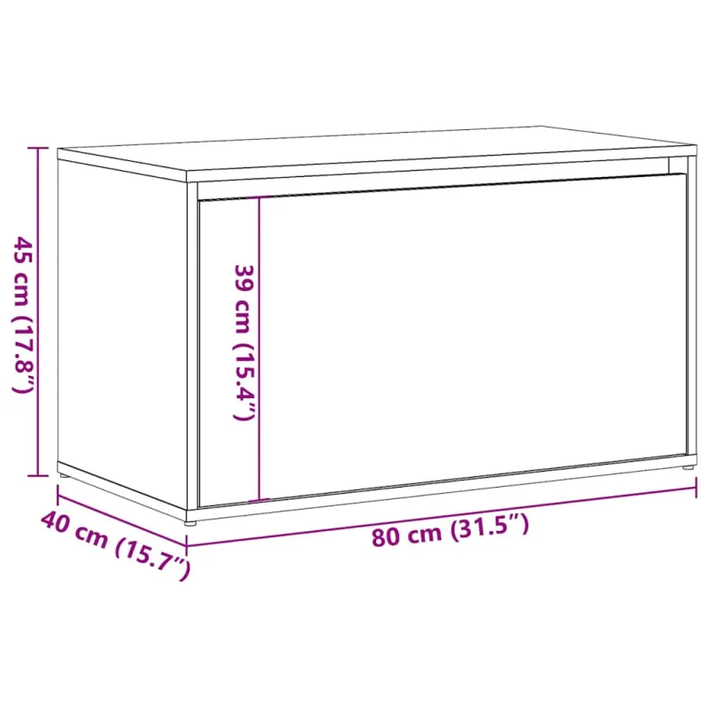 salės suolas 80x40x45 cm Senos medienos inžinerijos mediena