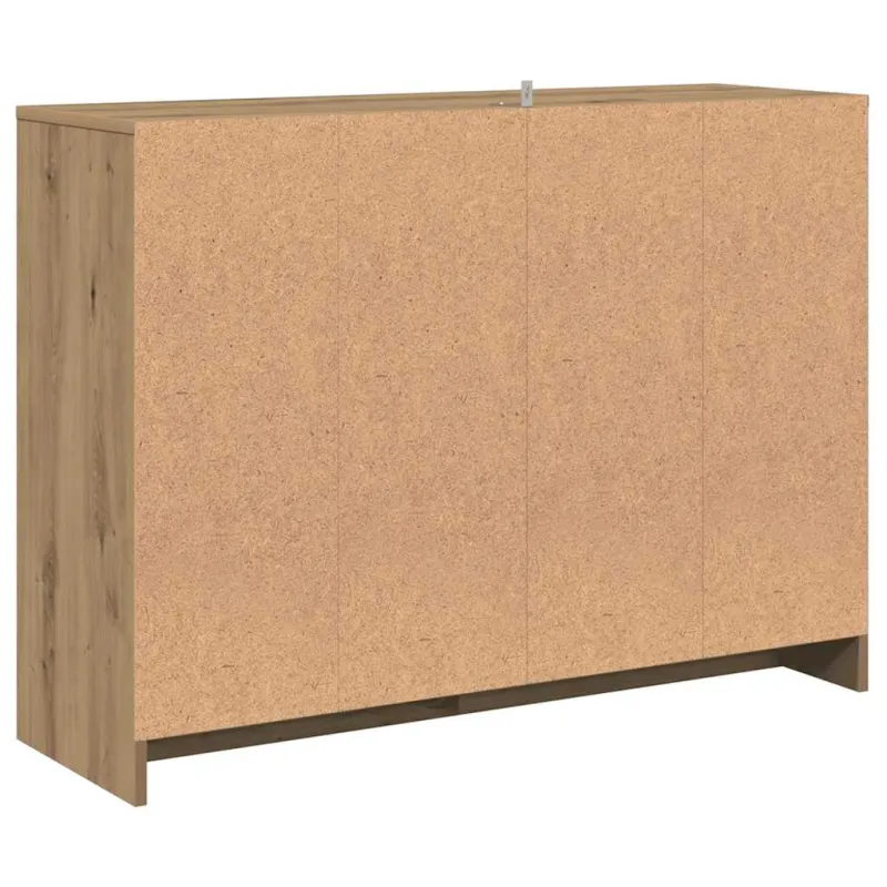 Šoninė spintelė, artisano ąžuolo, 102x33x75cm, apdirbta mediena
